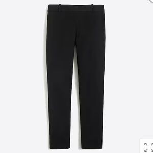 J.Crew Winnie Black Pants in Stretch Cotton Size 10